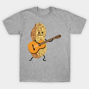 Funny peanut with guitar T-Shirt